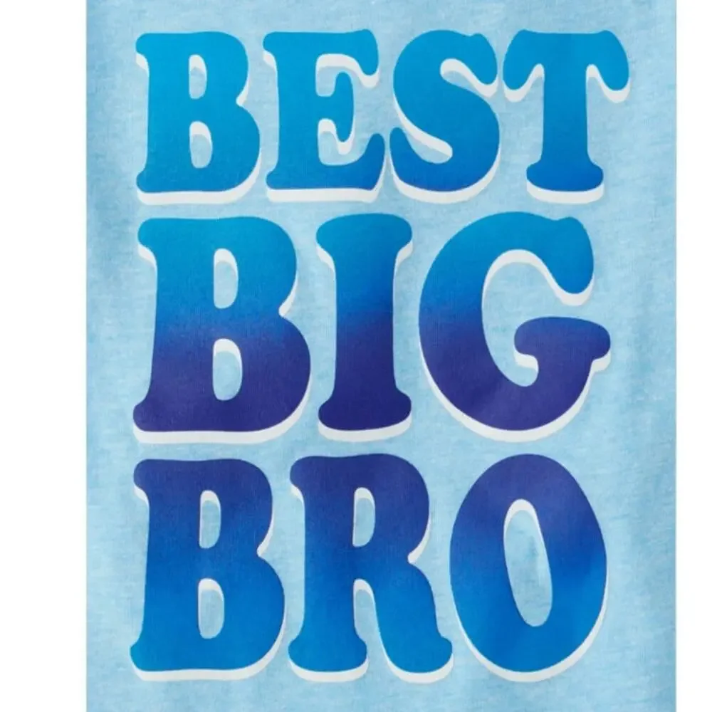 CHILDREN'S PLACE Blue Best Big Bro Short Sleeve T-Shirt NEW Boys Size 4T